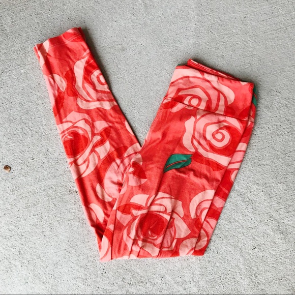 LuLaRoe Pants - LulaRoe Disney roses Unicorn Leggings
